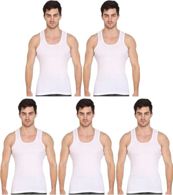 fine care Cotton Fabric Undershirt(Pack of 5)