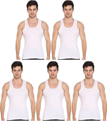 fine care Cotton Fabric Undershirt(Pack of 5)