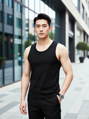 OJSR KNITS Polyester Fabric Gym Vest