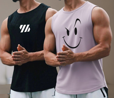 Attirea Polyester Fabric Gym Vest