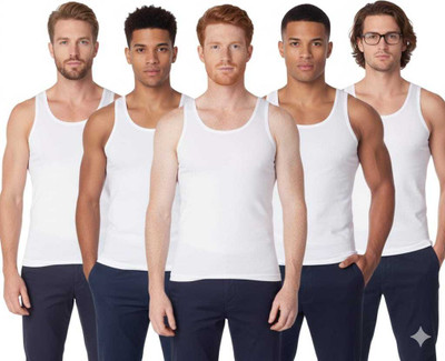 AZ ZONEE Cotton Fabric Undershirt(Pack of 5)