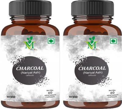 MInt Veda Activated Charcoal Veg. 60 Capsules(2 x 30 No)