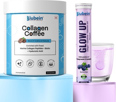 Blubein Skin Fuels Combo| Marine Collagen with Glowing & Youthful Skin Supplement(2 x 22.5 Tablets)