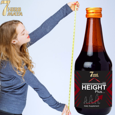 7Herbmaya Height Plus Height Growth Syrup For Boys' & Girls | Helps To Grow Taller(2 x 200 ml)