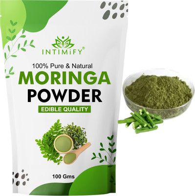 INTIMIFY Moringa Leaf Powder | Drumstick Leaf powder For Immunity, skincare and Haircare(100 g)