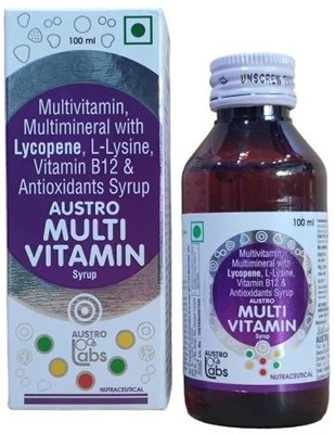 Austro Labs Multivitamin Multimineral Syrup Tonic With Folic Acid,Niacinamide, B12(200 ml)