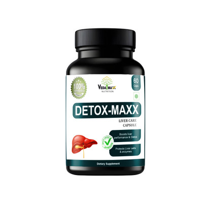 VEDA MAXX Detox- Maxx Herbal capsules pack of 3(500 mg)