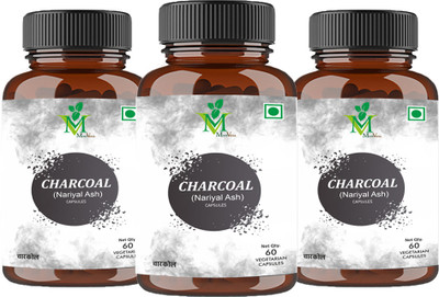 MInt Veda Activated Charcoal Veg. Capsules(3 x 20 No)