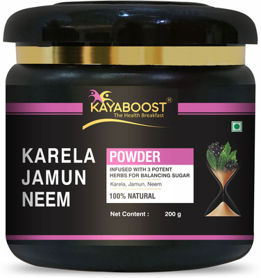 KAYABOOST Neem Karela Jamun Powder - For Maintaining Blood Sugar Levels(200 g)