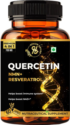 Sukkun Herbs Quercetin with NMN, Resveratrol & Ashwagandha Root Extract 700mg(60 Capsules)