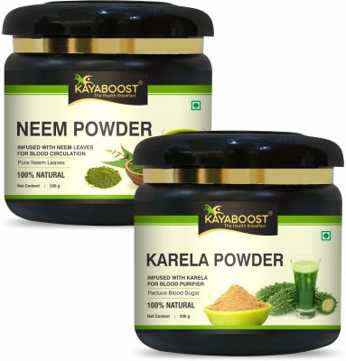 KAYABOOST Neem and Karela Powder for Diabetes(2 x 200 g)