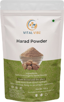 VITAL VIBE Harad Powder For Dark Circles, Healthy Digestion | Inknut , Haritaki Powder(100 g)