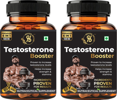 Sukkun Herbs Testo+ Max Performance Complex for Men – 1600mg Energy & Stamina Booster(2 x 60 Capsules)