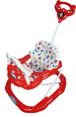 baby'pa Musical Activity Walker With Parent Rod(Red)