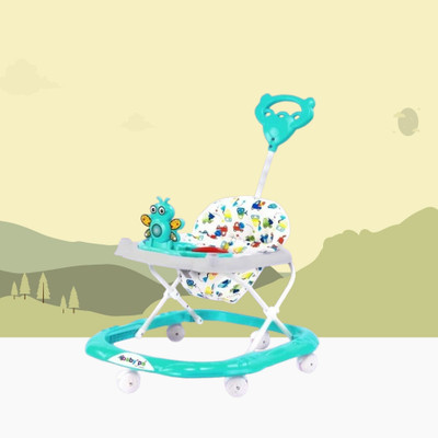 baby'pa Musical 3-in-1 Walker With Parent Rod(Green)