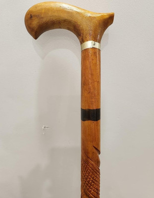 RanaCreation Morning wooden walking stick for men and women in antique design Walking Stick