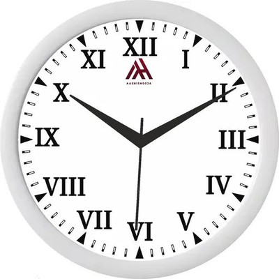 Aashish.Enterprises Analog 25 cm X 25 cm Wall Clock(Multicolor, With Glass, Standard)
