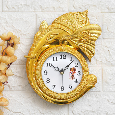 APS Art Plus Store Analog 33 cm X 23 cm Wall Clock(Multicolor, With Glass, Standard)