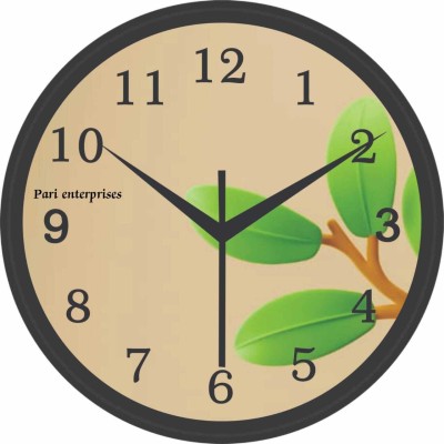 pari enterprises Analog 20 cm X 20 cm Wall Clock(Multicolor, With Glass, Standard)