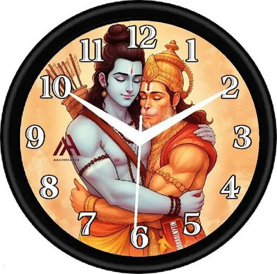 Aashish.Enterprises Analog 25 cm X 25 cm Wall Clock(Multicolor, With Glass, Standard)