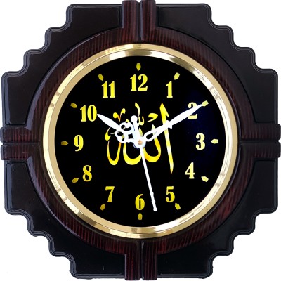 REMSOAL Analog 26 cm X 26 cm Wall Clock(Brown, With Glass, Standard)