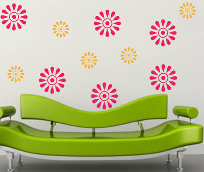Happy Walls 30 cm Pattern Design Self Adhesive Sticker(Pack of 1)