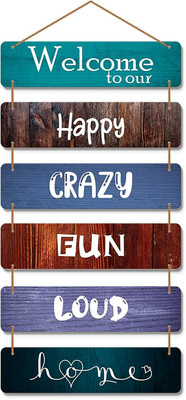 Brothers Creation Wall hangings Rectangular Designer Wooden Wall Hangings Home Decor Items(Multicolor)