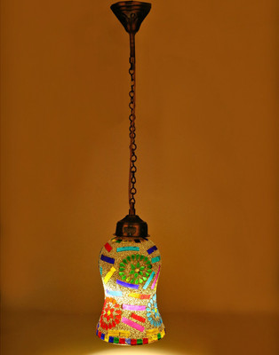 Somil Attractive Colorful Decorative Pendent Hanging Mosaic Lamp Light -A3 Pendants Ceiling Lamp(Multicolor)