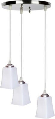 1st Time Somil Pandent Hanging Ceiling Lamp (Three Lamp) Colorful & Decorative-D14 Pendants Ceiling Lamp(White, Silver)