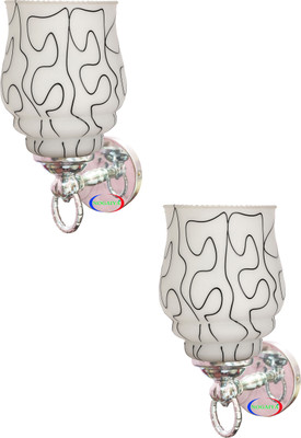 GLAMOROUS Uplight Wall Lamp Without Bulb(Pack of 2)