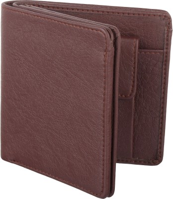 HRFSTAR Men Formal Brown Artificial Leather Wallet(6 Card Slots)