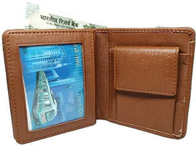 TPM Men Tan Artificial Leather Wallet(4 Card Slots)