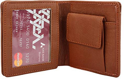 TPM Men Tan Artificial Leather Wallet(4 Card Slots)