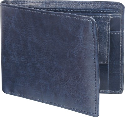 HRFSTAR Men Casual Blue Artificial Leather Wallet(4 Card Slots)