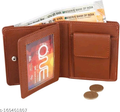 TPM Men Tan Artificial Leather Wallet(4 Card Slots)