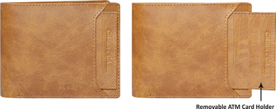 Karma Focus Men Orange Genuine Leather Wallet(8 Card Slots)