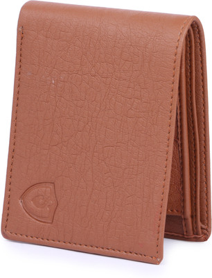 VSR Men Tan Artificial Leather Wallet(5 Card Slots)