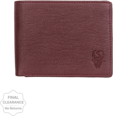 SAMTROH Men Casual Maroon Artificial Leather Wallet(10 Card Slots)
