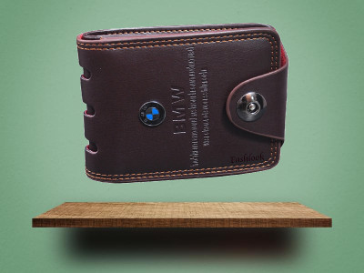 BADLOOK Men Brown Genuine Leather Wallet(4 Card Slots)