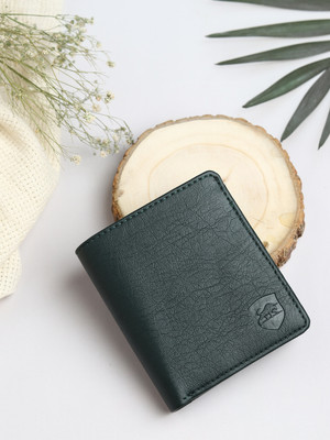 SAMTROH Men Green Artificial Leather Wallet(4 Card Slots)