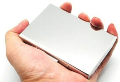 zaphod 6 Card Holder(Set of 1, Silver)