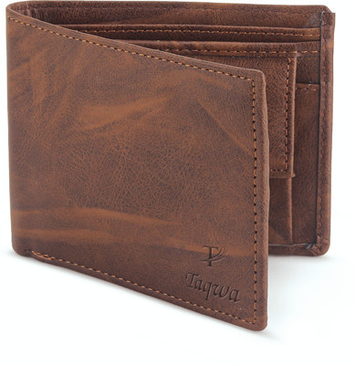 TAQWA Men Trendy Brown Artificial Leather Wallet(10 Card Slots)