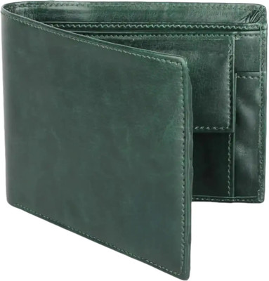 Fabacle Men Trendy Green Artificial Leather Wallet(5 Card Slots)