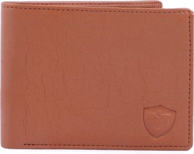 VSR Men Tan Artificial Leather Wallet(5 Card Slots)
