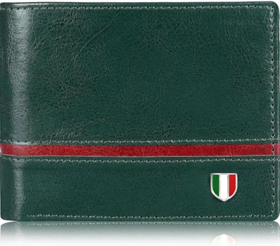 Fabacle Men Casual, Trendy Green Artificial Leather Wallet(5 Card Slots)