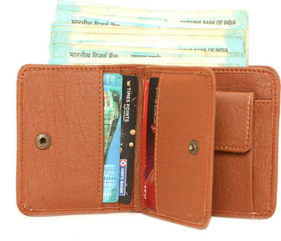 TPM Men Tan Artificial Leather Wallet(4 Card Slots)
