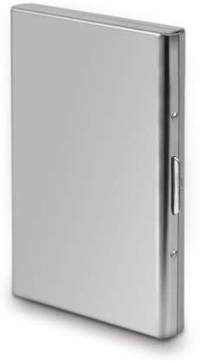 Classium SIlver Metal RFID Blocking ATM/Credit For Men & Women Slots 6 Card Holder(Set of 1, Silver)