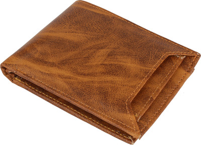 PROVOGUE Men Formal Tan Artificial Leather Wallet(6 Card Slots)