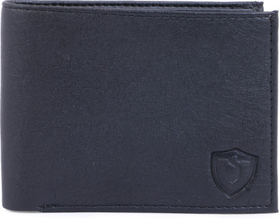 Keviv Men Black Artificial Leather Wallet(12 Card Slots)