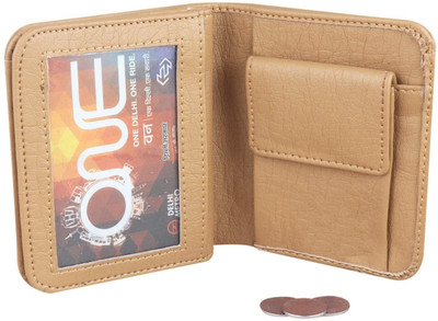 HouseOfCommon Men Casual Beige Artificial Leather Card Holder(7 Card Slots)